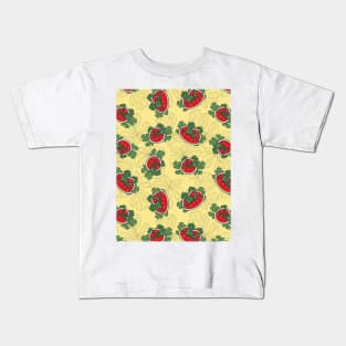 Fresh and Juicy Watermelon Seamless Surface Pattern Design Kids T-Shirt